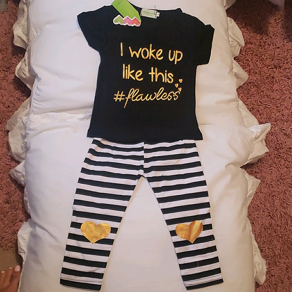 Baby girl Tee shirt and leggings
